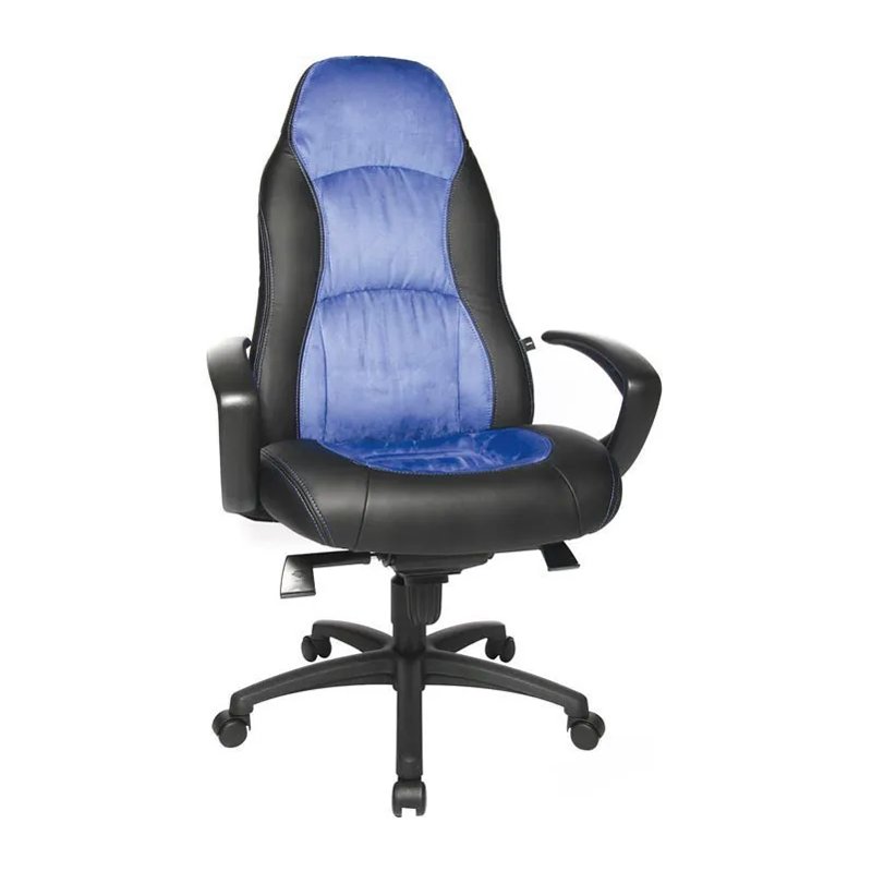 Topstar bureaustoel Speed Chair, zwart/blauw, armleuningen